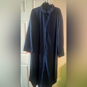 Two Trench Dress Dark Blue & Orange